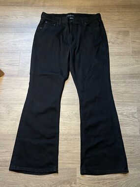 Aeropostale Black High Rise Flare Jeans Women’s Size 16 Denim Goth Plus